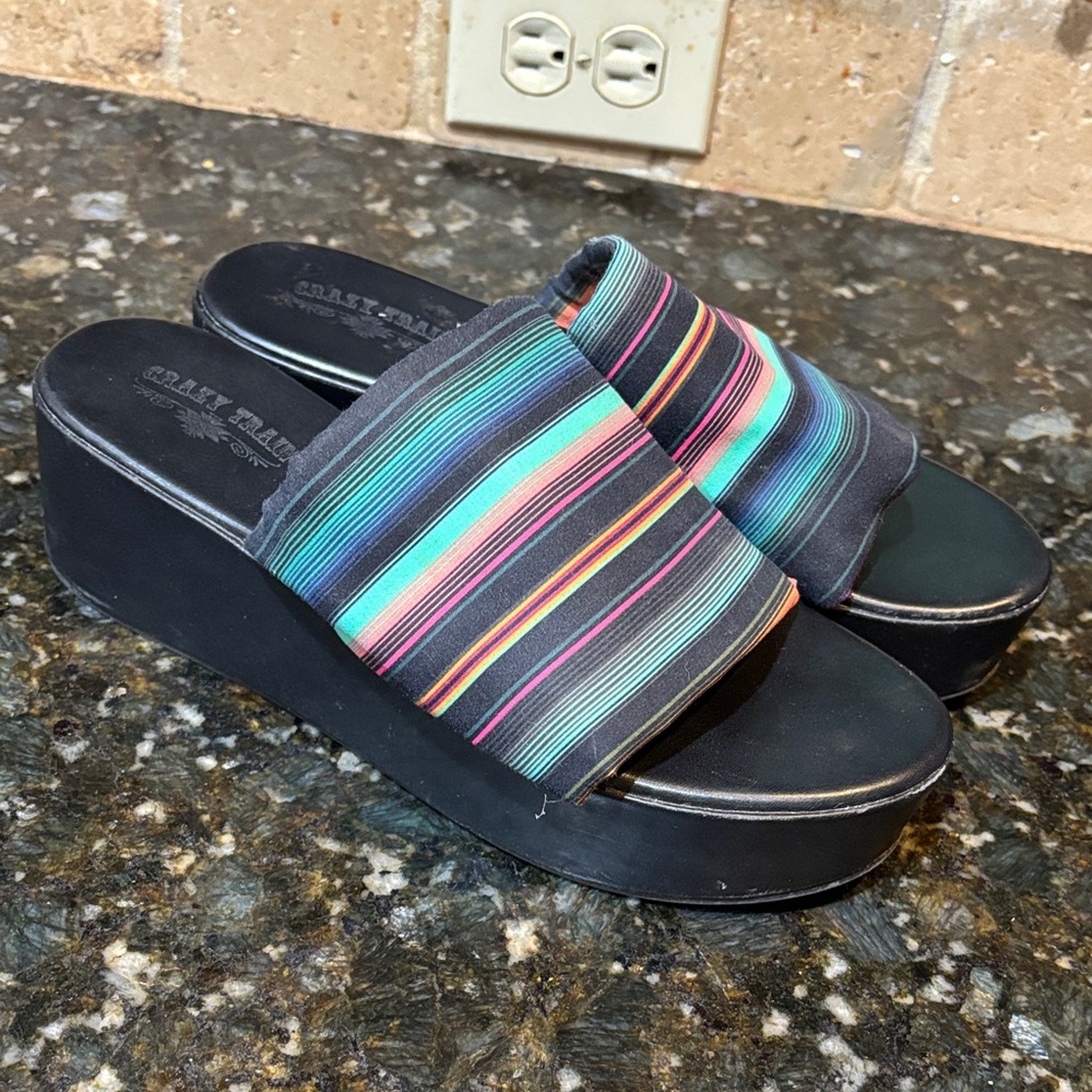 Crazy train wedges! Size 9